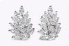 Total Marquise Cut Diamond Cluster Stud Earrings
