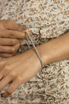 4.80 Carats Total Round Cut Diamond Tennis Bracelet in White Gold