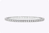 4.80 Carats Total Round Cut Diamond Tennis Bracelet in White Gold