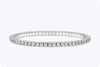 4.80 Carats Total Round Cut Diamond Tennis Bracelet in White Gold