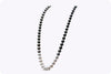 White and Black South Sea Pearl Opera Length Necklace