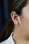 Radiant Cut Diamond Stud Earrings | Roman Malakov