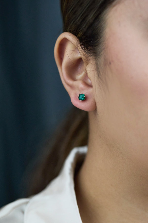 Emerald Stud Earrings