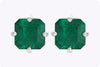 Colombian Emerald Stud Earrings