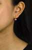 1.76 Carats Total Brilliant Round Shape Diamond Lever-Back Drop Earrings in White Gold