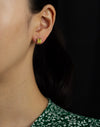 GIA Certified 2.74 Carats Radiant Cut Fancy Yellow Diamond Stud Earrings in Yellow Gold