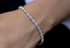 4.53 Carats Total Round Brilliant Cut Diamond Tennis Bracelet in White Gold