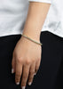 4.30 Carat Total Princess Cut Diamond Channel Set Tennis Bracelet in Yellow Gold