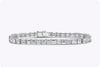 15.15 Carat Total Emerald Cut Diamond East-West Tennis Bracelet in Platinum