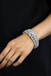 53.80 Carats Total Fancy Cut Diamond Bracelet in White Gold & Platinum