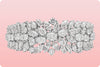 46.50 Carats Total Fancy Cut Diamond Bracelet in White Gold & Platinum