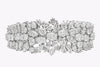 53.80 Carats Total Fancy Cut Diamond Bracelet in White Gold & Platinum