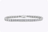 10.85 Carat Total Round Brilliant Cut Diamond Tennis Bracelet in Platinum