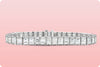 22.00 Carats Total Baguette Cut Diamond Vintage Tennis Bracelet in Platinum