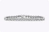 11.02 Carat Total Round Brilliant Cut Diamond Tennis Bracelet in White Gold