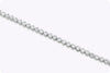 11.02 Carat Total Round Brilliant Cut Diamond Tennis Bracelet in White Gold