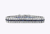22.92 Carats Total Old Mine Cut and Sapphire Three Row Fashion Bracelet