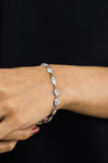 9.13 Carat Total Mixed Cut Diamond By the Yard Tennis Bracelet in White Gold