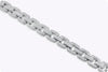 6.55 Carats Total Micro-Pave Diamond Chain Link Bracelet in White Gold