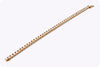 8.68 Carats Total Round Brilliant Cut Diamond Tennis Bracelet in Yellow Gold