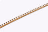 8.68 Carats Total Round Brilliant Cut Diamond Tennis Bracelet in Yellow Gold