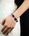 Lapis Lazuli Natural Pearl Yellow Gold Bracelet