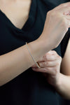 1.78 Carat Round Diamond Bangle Bracelet in 18 Karat Rose Gold