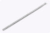 5.13 Carats Total Round Cut Diamond Illusion Set Tennis Bracelet in White Gold