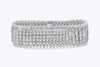 Oscar Heyman 51.88 Carats Total Asscher and Round Cut Diamond Multi-Row Bracelet in Platinum