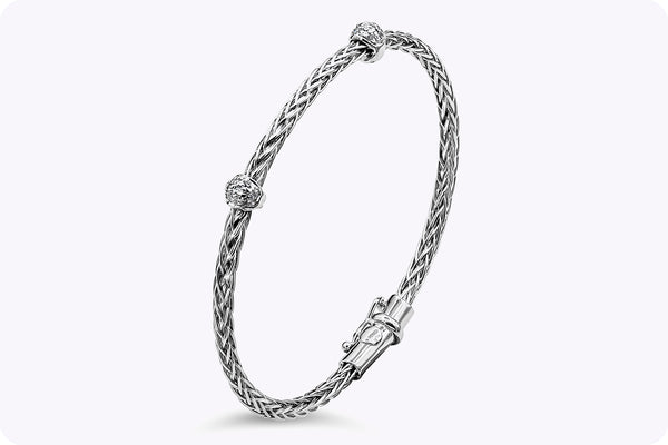 white gold bangle bracelet