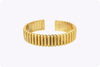 Column Cuff Bangle Bracelet in 18k Yellow Gold