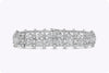 24.00 Carats Total Mixed Cut Diamond Open-Work Bracelet in Platinum