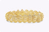44.56 Grams Leaf Design Bracelet in 18 Karat Yellow Gold