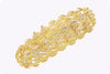 44.56 Grams Leaf Design Bracelet in 18 Karat Yellow Gold