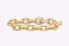 18 Karat Yellow Gold Large Oval Links Bracelet