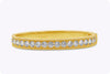 5.68 Carat Total Brilliant Round Shape Diamond Bangle Bracelet in Yellow Gold