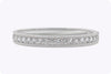 5.49 Carat Total Brilliant Round Diamonds Bangle Bracelet in White Gold