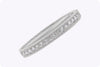 5.49 Carat Total Round Brilliant Cut Diamond Bangle Bracelet in White Gold