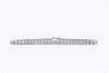 8.42 Carat Total Princess Cut Diamond Channel Set Tennis Bracelet in White Gold