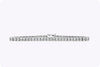 8.42 Carat Total Princess Cut Diamond Channel-Set Tennis Bracelet in White Gold