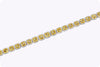 12.92 Carat Total Cushion Cut Fancy Yellow Color Diamond Halo Bracelet