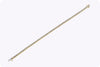 3.27 Carat Total Brilliant Round Diamond Tennis Bracelet in Yellow Gold