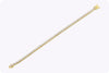 5.78 Carat Total Brilliant Round Diamond Classic Tennis Bracelet in Yellow Gold