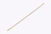 2.92 Carats Total Brilliant Round Diamond Tennis Bracelet in Yellow Gold