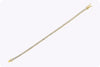 4.70 Carat Total Brilliant Round Cut Diamond Classic Tennis Bracelet in Yellow Gold