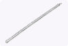 10.10 Carat Total Round Diamond Half-Bezel Tennis Bracelet in Platinum