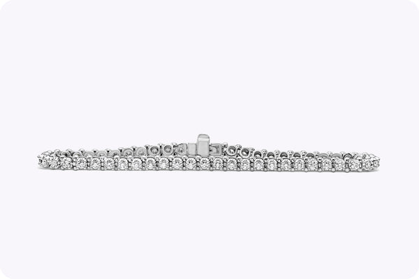 1.73 Carat Total Brilliant Round Diamond Tennis Bracelet in White Gold