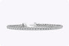 1.73 Carat Total Brilliant Round Diamond Tennis Bracelet in White Gold