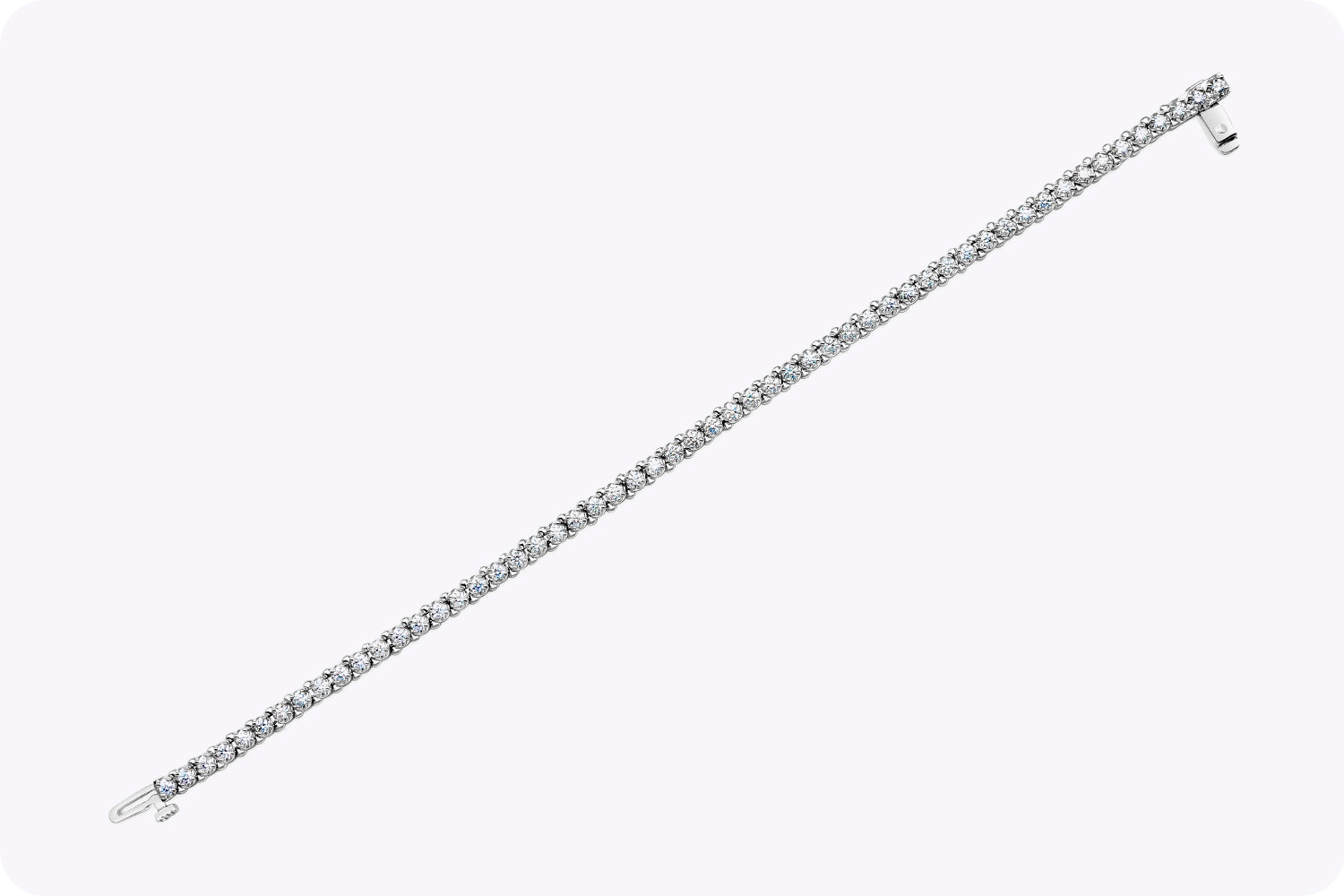 1.73 Carat Total Brilliant Round Diamond Tennis Bracelet in White Gold