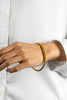 Antique 20 Karat Yellow Gold Braided Hand-Made Bangle Bracelet